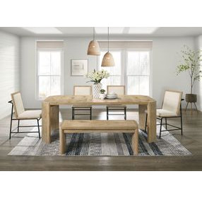 Edenbridge Oak Extendable Rectangular Dining Room Set