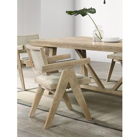 Guisborough Oak Upholstered Armchair Set of 2