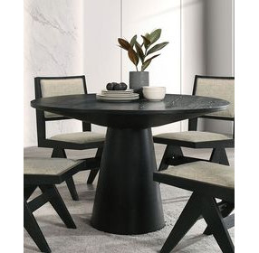 Tottenham Black 48" Round Dining Table