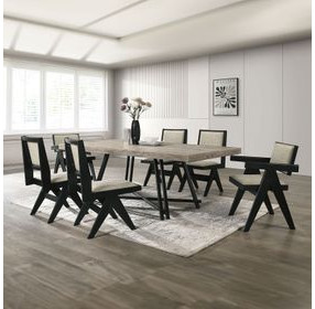 Tottenham Black 84" Rectangular Dining Room Set