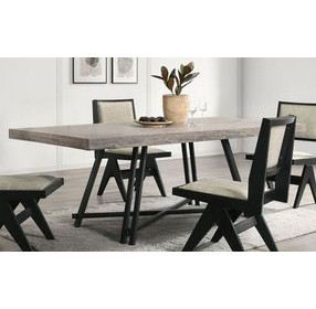 Tottenham Black 84" Rectangular Dining Table