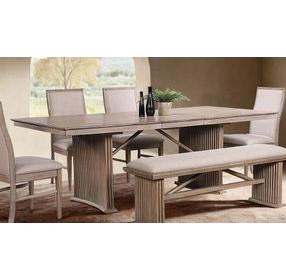 Ellesmere Natural Ash 90" Extendable Rectangular Dining Table