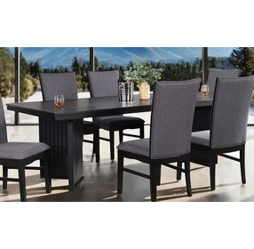 Easingwold Black 95" Extendable Rectangular Dining Table