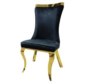 Basilicata Black Upholstered Side Chair Set of 2