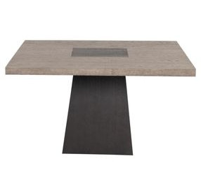 Broager Rustic Oak and Dark Walnut 54" Square Dining Table