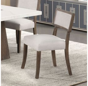 Grasten Dark Walnut and Light Gray Side Chair Set of 2