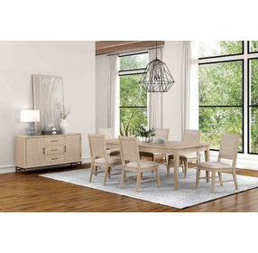 Sandnes Light Oak Extendable Rectangular Dining Room Set