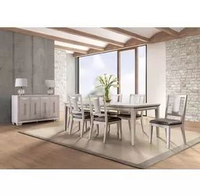 Hinwitz White Oak 90" Rectangular Dining Room Set