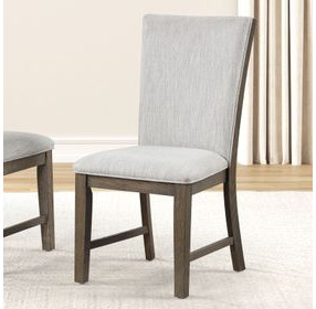 Clements Oak Upholstered Side Chair Set of 2