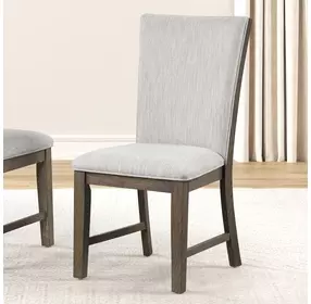Clements Oak Upholstered Side Chair Set of 2