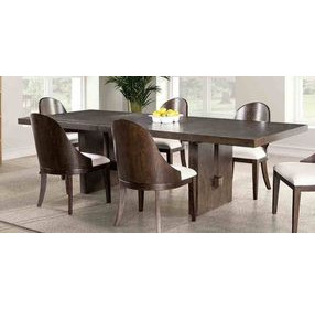 Morden Dark Walnut 108" Extendable Rectangular Dining Table