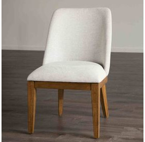 Mandal White Upholstered Side Chair Set of 2
