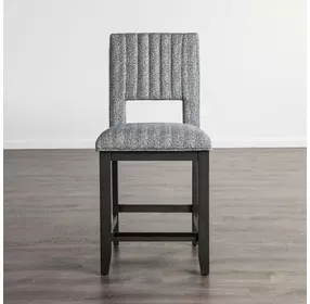 Potton Blue Gray Upholstered Counter Height Chair Set of 2