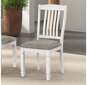 Pendola Rustic White Side Chair Set of 2