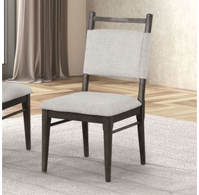 Woolwich Dark Walnut Upholstered Side Chair Set of 2