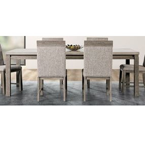 Gristalt Gray and Stone Gray 90" Rectangular Dining Table