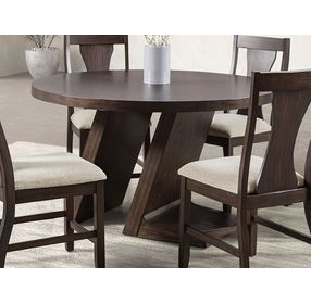 Holsworthy Espresso 54" Round Dining Table