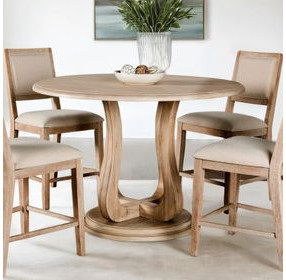 Orbetello Distressed Natural 54" Round Counter Height Table