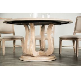 Orbetello Distressed Natural 54" Round Dining Table