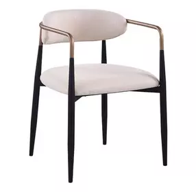 Neasden White Upholstered Arm Chair Set of 2