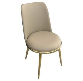 Norelli Gold and Taupe Upholstered Side Chair Set of 2
