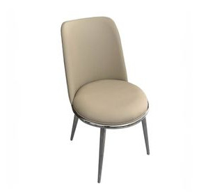 Norelli Silver and Taupe Upholstered Side Chair Set of 2