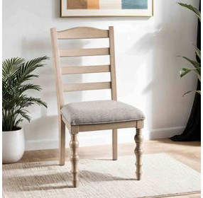 Chesapeake Gray Performance Fabric Upholstered Side Chair Set of 2