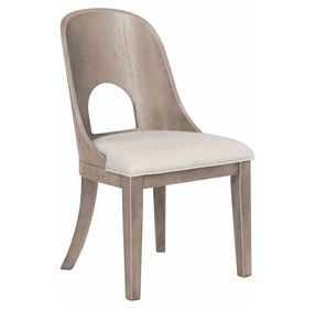 Sterling West White Upholstered Side Chair Set of 2