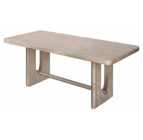 Sterling West White Oak 80" Rectangular Dining Table