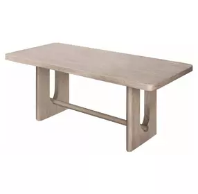 Sterling West White Oak 80" Rectangular Dining Table