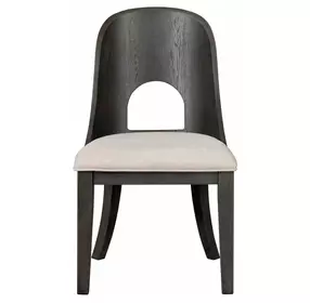 Sterling West Ash Gray and White Upholstered Side Chair Set of 2