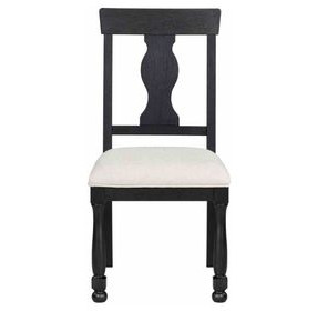 Neue Mills White Upholstered Side Chair Set of 2