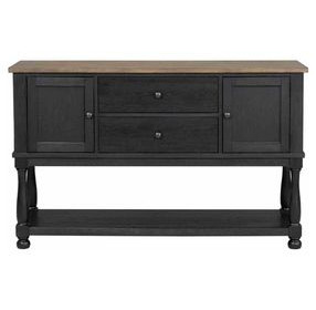 Neue Mills Black and Brown 2 Door Server