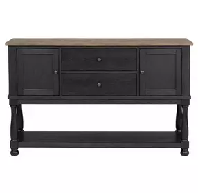 Neue Mills Black and Brown 2 Door Server