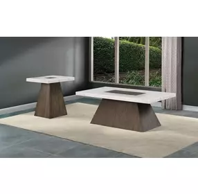 Grasten Ash Gray Rectangular Occasional Table Set