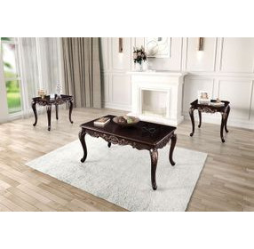 Palencia Dark Cherry Rectangular Occasional Table Set