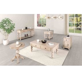 Chesapeake Light White Wash Rectangular Occassional Table