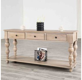 Chesapeake Light White Wash Rectangular Sofa Table