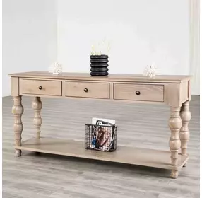 Chesapeake Light White Wash Rectangular Sofa Table