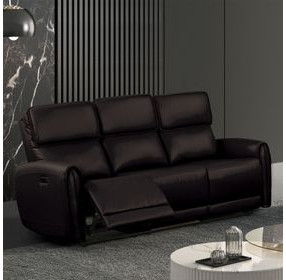 Schlieren Black 81" Power Reclining Sofa with USB Charging