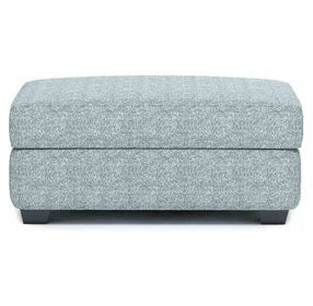 Queensbury Teal Upholstered Rectangular Ottoman