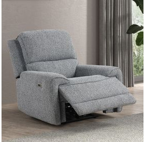 Morcote Gray 38" Power Recliner with USB Charging