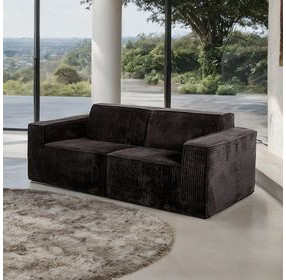 Kimara Black 81" Loveseat