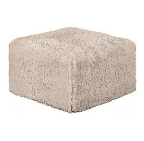 Nappi Taupe Square Ottoman