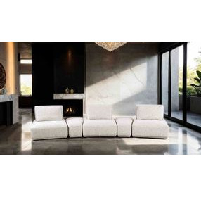 Stavanger Light Brown 5 Piece Modular Curved Sectional