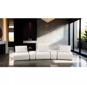 Stavanger Light Brown 5 Piece Modular Curved Sectional