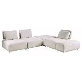 Stavanger Light Gray 5 Piece Modular Sectional