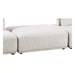 Stavanger Light Gray Square Ottoman