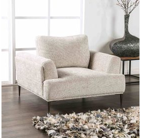 Gladbach Light Brown Upholstered Accent Chair
