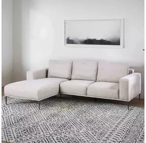 Forde Gray 2 Piece Modular Sectional with LAF Chaise